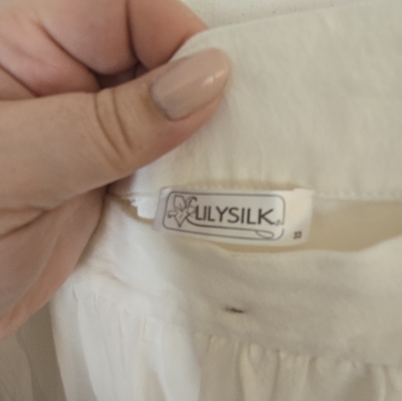 Lily Silk Two Layer Silk Midi skirt size 1x - Picture 3 of 4
